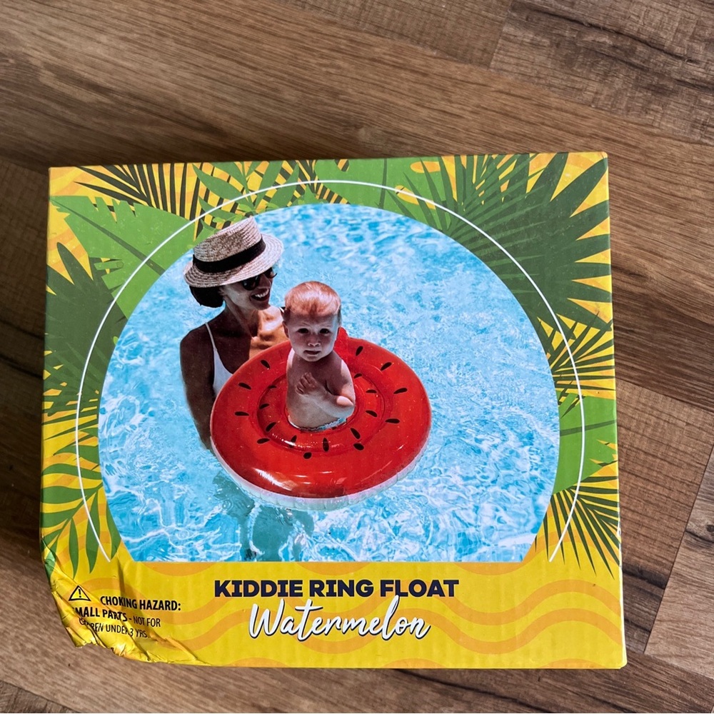 Kiddie Ring Watermelon Float Up To 40 lbs. Over 2 ft. Long Red